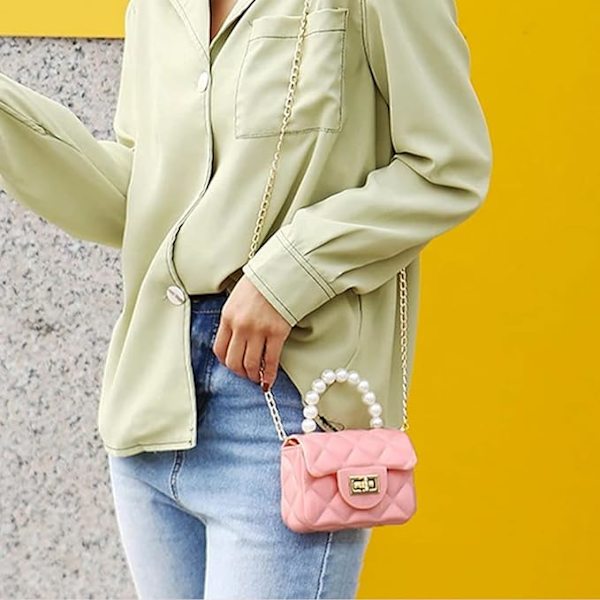 Mini veske for småjenter, crossbody, søt prinsessehåndveske, skulder