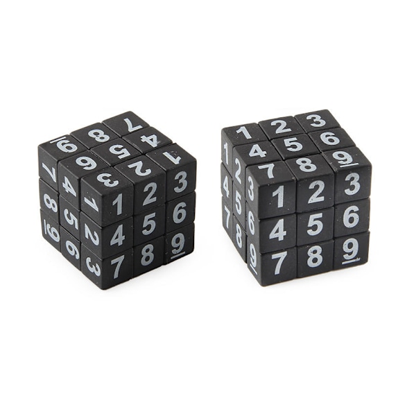Numeropalapelikuutio musta