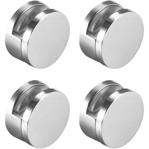 Speilklemmer 3-5mm Rammeløs Speilmonteringsmaskinvare 4-pakning Festesett for speilmontering med kraftige lange skruer og plugger