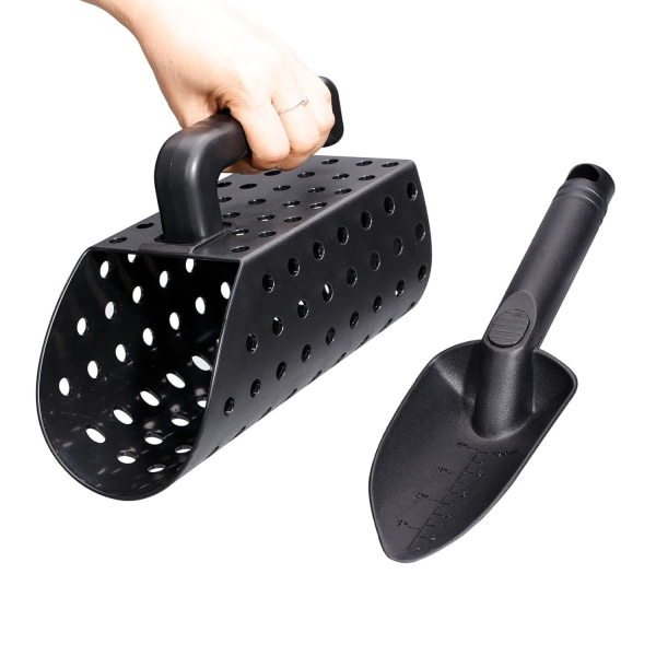 Metalldetektortillbehör Sand Scoop och Shovel Set för Metalldetektering