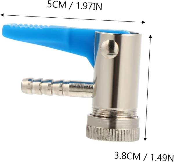 Luftslangskoppling Däckpumpklämma 6mm 2-pack Pneumatiska bilkopplingar Flexibla pumptillbehör