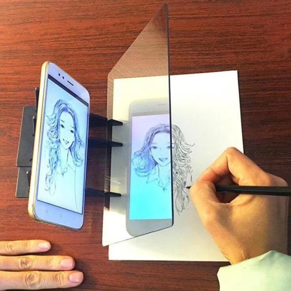 Light Drawing Board - Tracing Pad Optisk projektor Målning Kopiera Boar