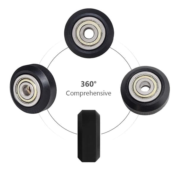 3D Printer Hjul POM Plast Remskive Lineær Leje Til 3D Printer Creality Ender 3, Ender 3 Pro, Ender 3 V2, CR-10, CR-10S, 13 stk