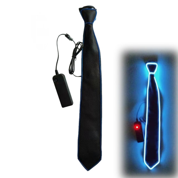 Light Up Neck Tie, Novelty Neckties Justerbar Glow in the Dark Slips
