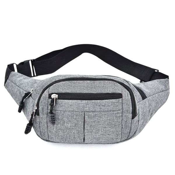 Stor Crossbody Fanny Pack Taske, Hovedtelefon Hul Design Løb Punge W