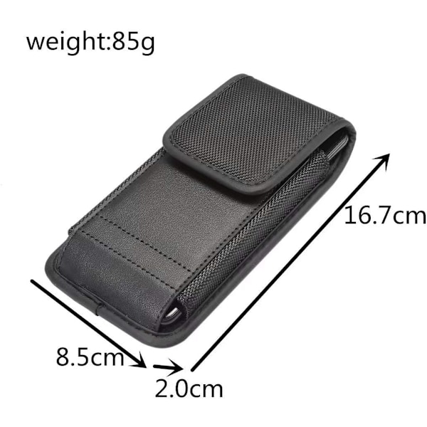 Liten Mobiltelefon Bältesklämma Fodral, Utomhus Läder Vertikal Midjeväska, 6.5\" kompatibel Män, Resor, Sport, Mobiltelefon, Plånboksficka, Bältesögla