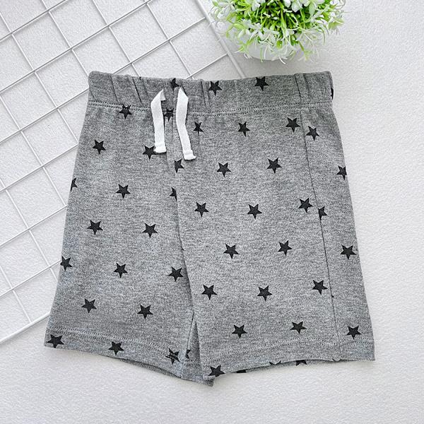 Pojkars babybomullspull-on shorts, set om 3 grå för 18 månaders längd