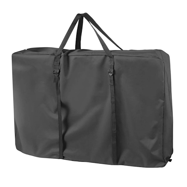 420D Polyester Stoff Stor Oppbevaringsveske for Utendørs Stol, Svart, 42 x 9 x 28 tommer, for Null Gravitasjon, Lenestol, Camping, Strand