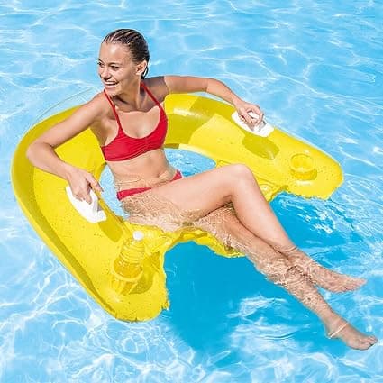 Semi-nedsænket poolstol - Tilfældig farve, 1 stk.