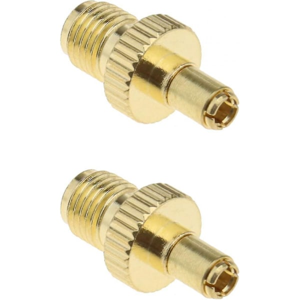 2 X Sma Female To Ts9 Male Rf Adapter Gold Plated Coaxial Connectors For Antennas Transmitting Wi-fi Wireless Lan Devices