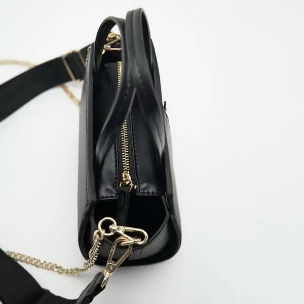 Dam Axelremsväska Tote Väskor Casual Messenger Väska Dam Handväska Väska, svart