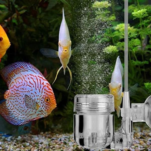 4 i 1 DIY U-formet CO2-diffuser Akvarium CO2-diffuser Karbondioksiddiffuser med bobleteller og sugekopp for akvarium