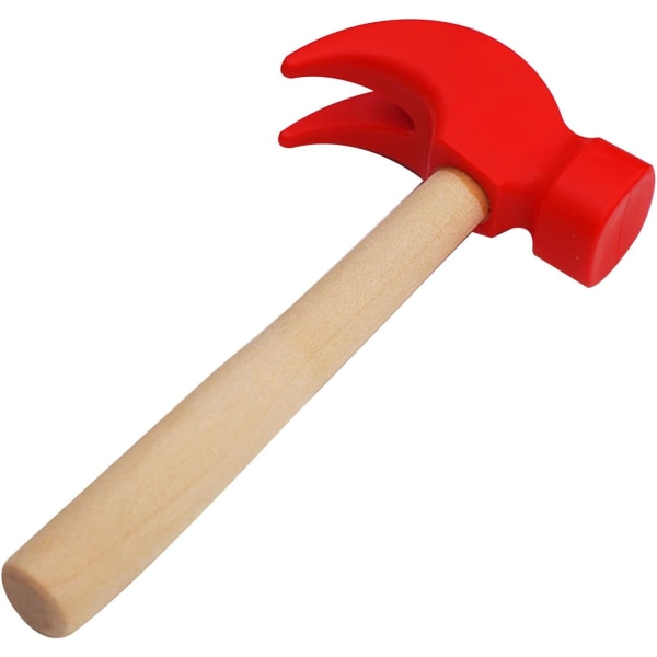 Toddler Hammer i træ, Simulering Hammer Værktøj Legetøj, Træ Ha