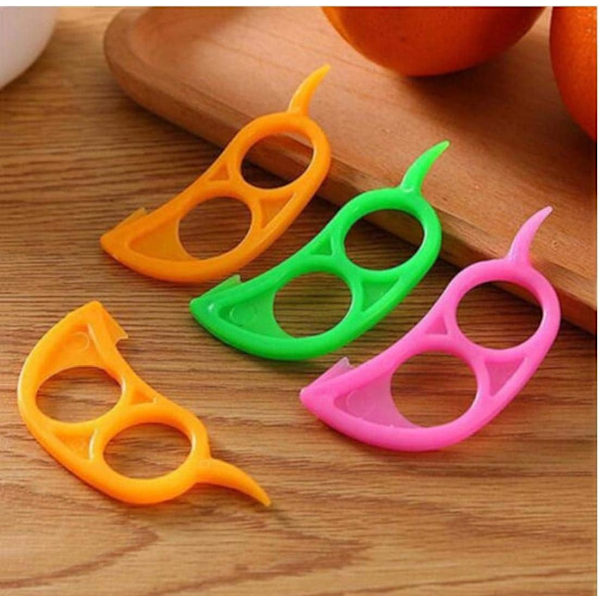 100 stk appelsin sitrusfrukt skrellere sitron mandarin kjøkken dings slicer kutter kjøkken dings tilfeldig farge