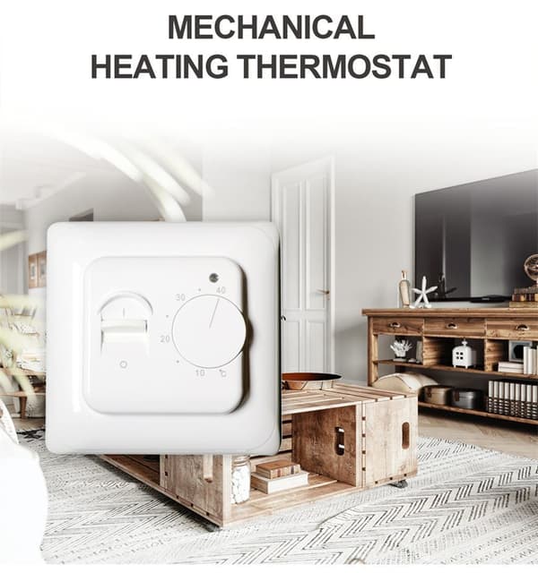 Manuell elektrisk gulvvarmetermostat med AC 220V 16A probe, meka