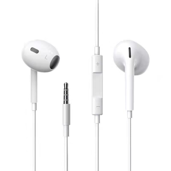 Earphones Headset, iPhone med volumenkontrol, 3,5mm, god kvalitet