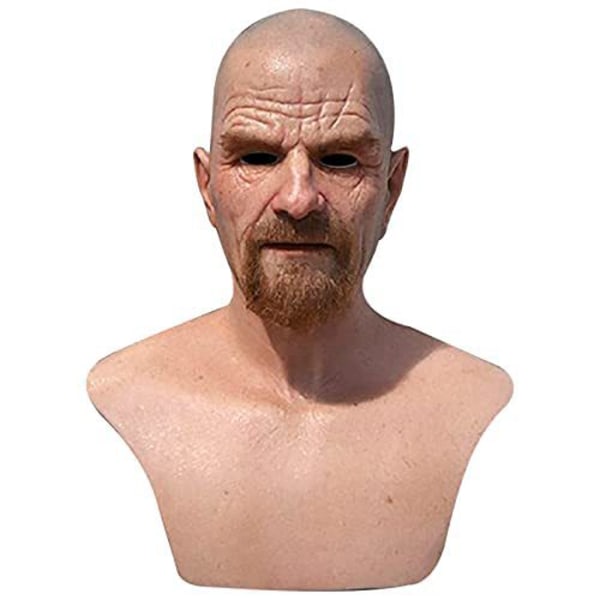 The Breaking Bad Mr.white Realistic Hodeplagg Full Head Mask Party Cosp