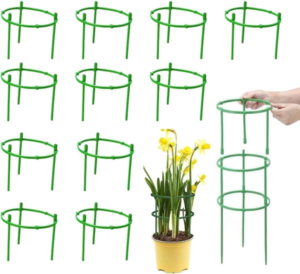 10 stk. plantesupport ring - støtte til bure - skal samles - plantesupport - cli