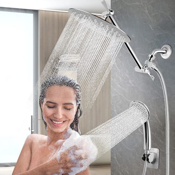 G1/2\" 3-veis dusjventil, solid messing universal ventil for dusj, toalett, bidet og fast sprayhode