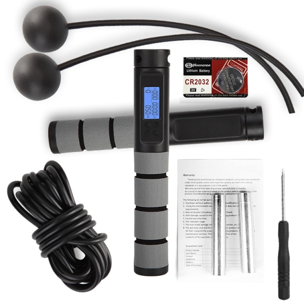 Jump Rope, Digital Weighted Handle Workout Jumping Rope med Calorie C