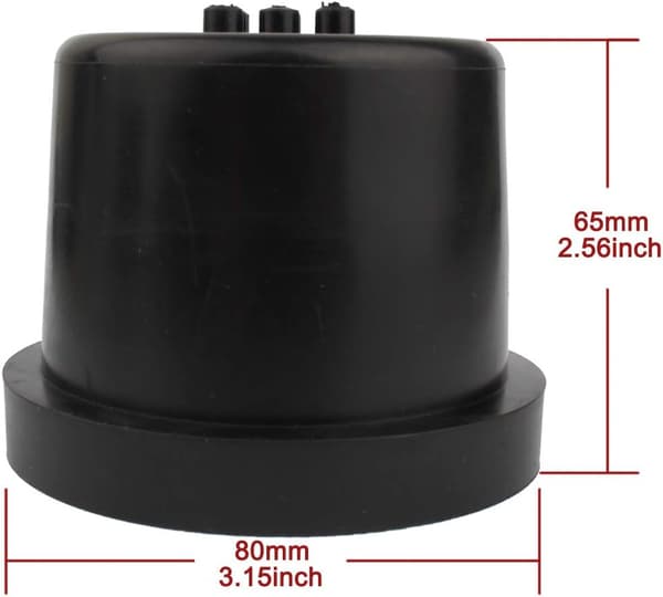 Universal bil LED-deksel LED-frontlyktgummi 75mm 2,95 tommer
