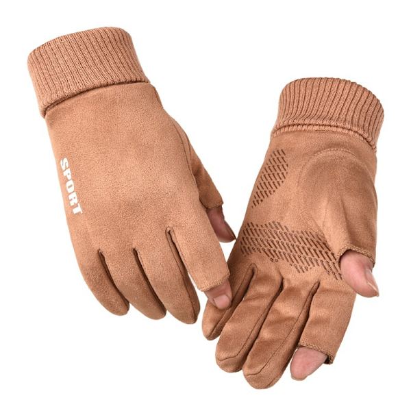 Vintervarma handskar, khaki
