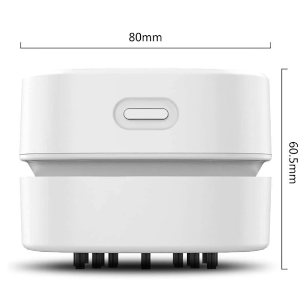 Mini sladdlös bordsdammsugare USB-laddningsbar, skrivbordsdammsugare, sopmaskin handhållna dammsugare, bordsdamm, för bordsbordskudde bil Ke