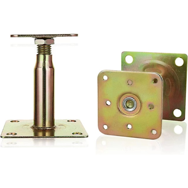 1 Pack Galvaniserat Justerbart Stöd för Stolpar 130-180mm, Hållbart Takfot