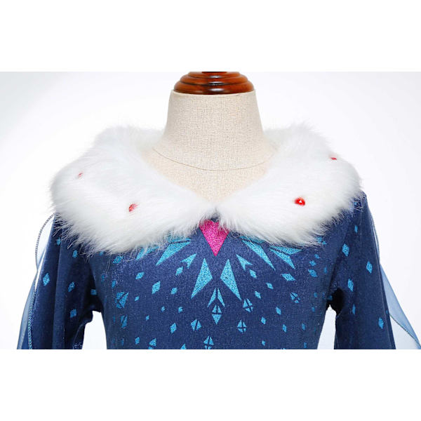 Cosplay-lumikuningatarmekko viitta lapsille tytöille juhla cosplay jääkuningatar hieno