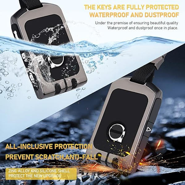Kompatibel med Volvo Key Case C90 XC60 XC40 S90 V90 S60 V60 2022 Zink Allo