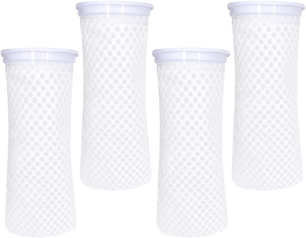 4 stk. 10,5 x 25 cm 150μm Akvariefilter Strømper, 3D Akvariefilter Strømper Hon
