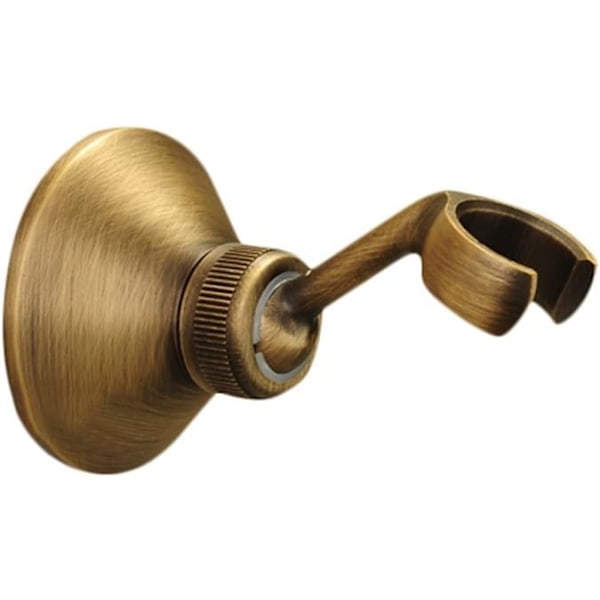 Retro Brusehovedholder til Justerbart Brusehoved i Massiv Messing Bronze