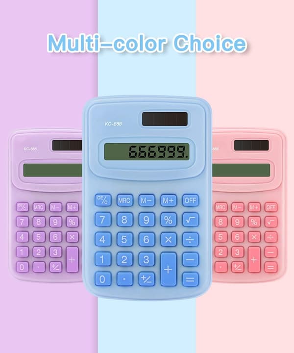 8-cifret lommeregner solcelle- og batteridrevet mini-skrivebordsregner til hjemmet