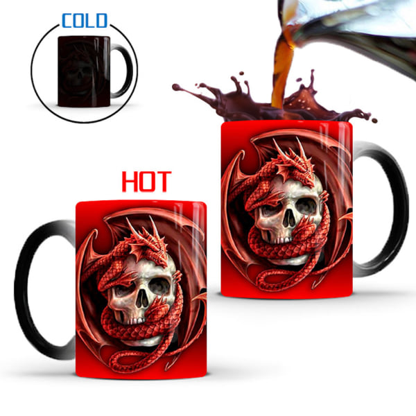 Game Of Thrones färgskiftande mugg Keramisk kaffemugg Thermal tekopp Nyhetspresent