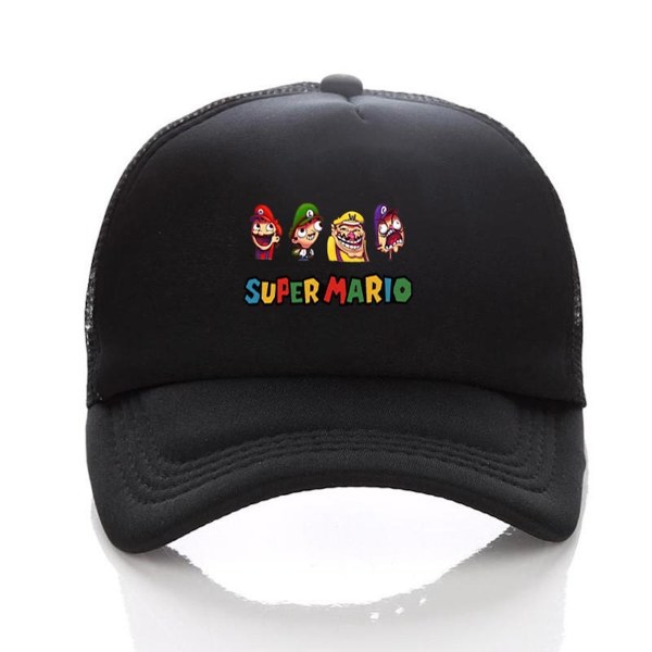 Mario Sunshade Net Hat Baseball Cap Bekväm Snapback justerbar sporthatt