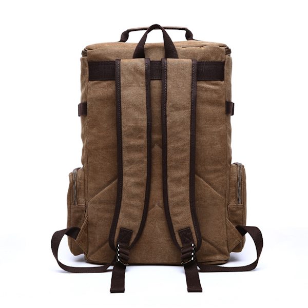 Laptop ryggsäck Slitstark ryggsäck Beige resväska för man Brown