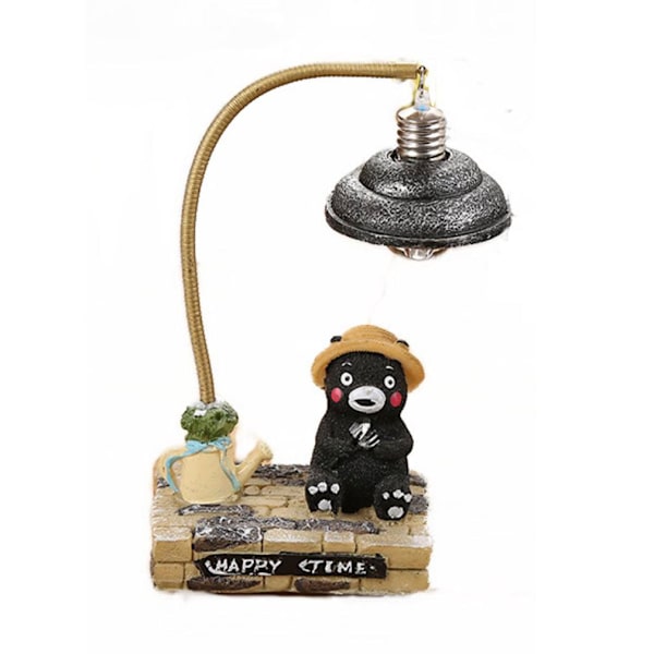 Tecknad björn liten nattljus lampa dekoration sovrum