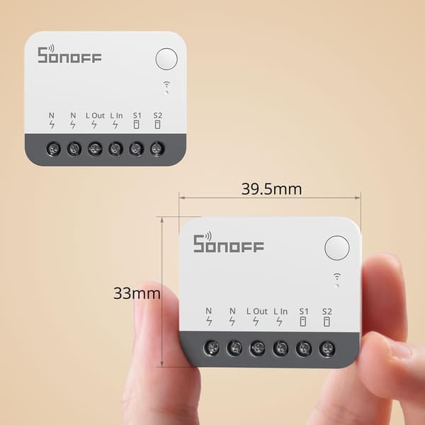 ZigBee Mini Smart Switch -moduuli, 2 kpl, langaton kaukosäädinrele