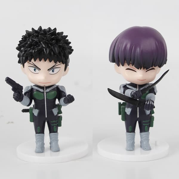 6 stk. Kaiju No. 8 anime-karakterfigurer 10-11 cm PVC samleobjekt-sett