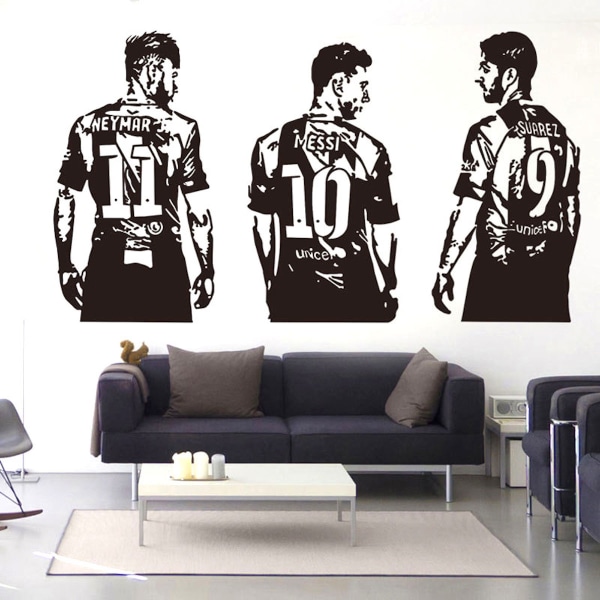 Messi Neymar Anime Wall Sticker Avtagbar tapet Hemdekoration