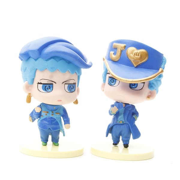 6 stk. JoJo Bizarre Adventure Chibi-figurer 8 cm PVC anime samlerobjekt-sæt