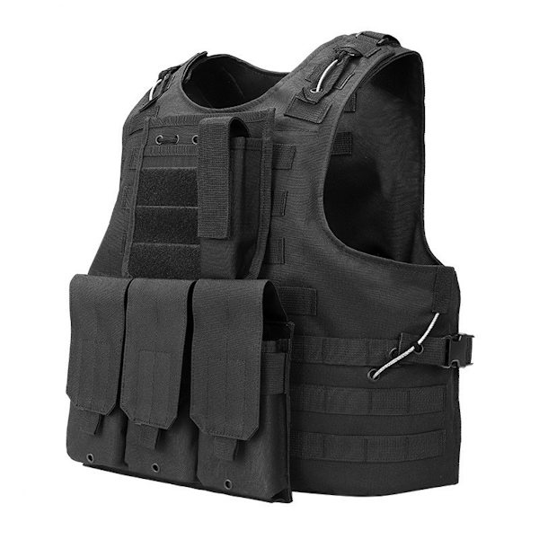 Airsoft Tactical Väst Outdoor Molle Jaktväst Justerbar modulär utrustning för träningsspel