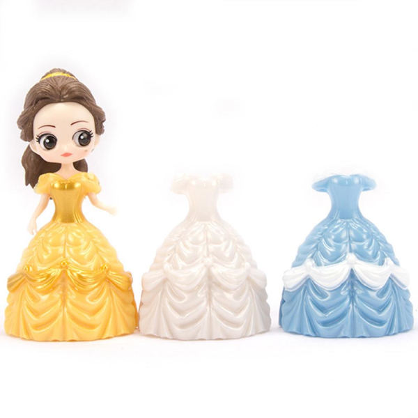 6st prinsessklänning Sjöjungfru Askungen Alice Snövit figurleksaksdocka