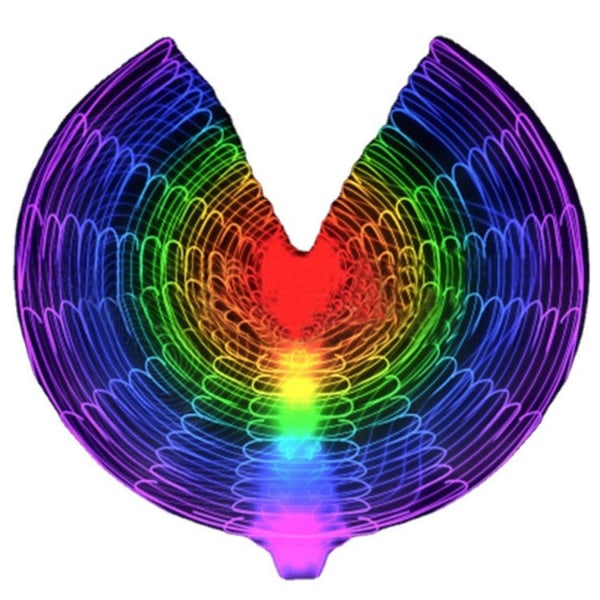 LED Luminous Butterfly Wing Magdans Kostym Assessories Rollspel Karneval Klä upp för vuxna