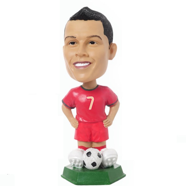 Fotbollsstjärnan Ronaldo Figurleksak 18cm dekoration