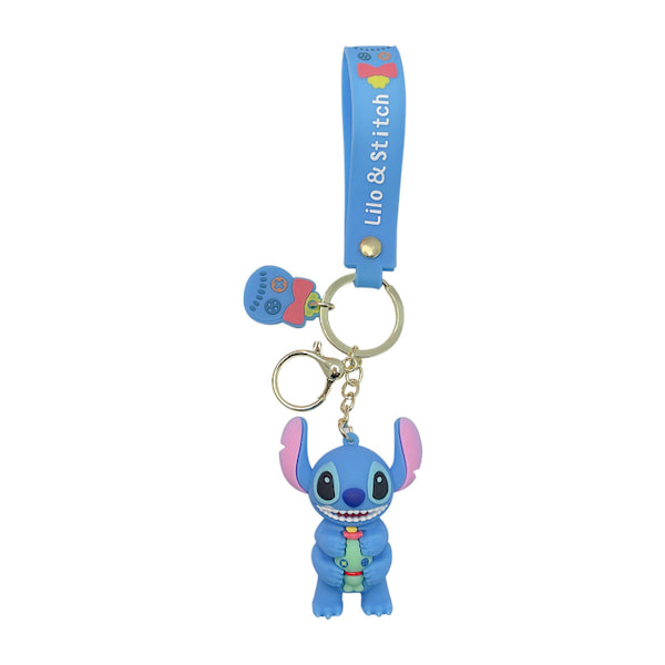 Stitch Anime Key Chain Key Ring Bag Hänge Nyckelring Julklapp