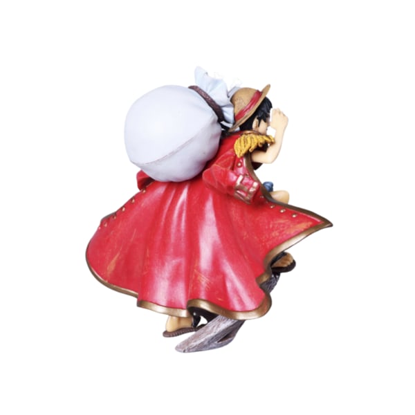 Luffy Red Cloak One Piece Anime Toy Model 15cm