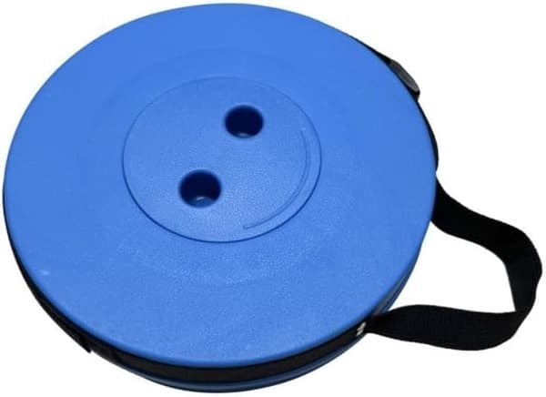 2-pack svarta hopfällbara trefotspallar 56,9 cm höga lätta campingstolar