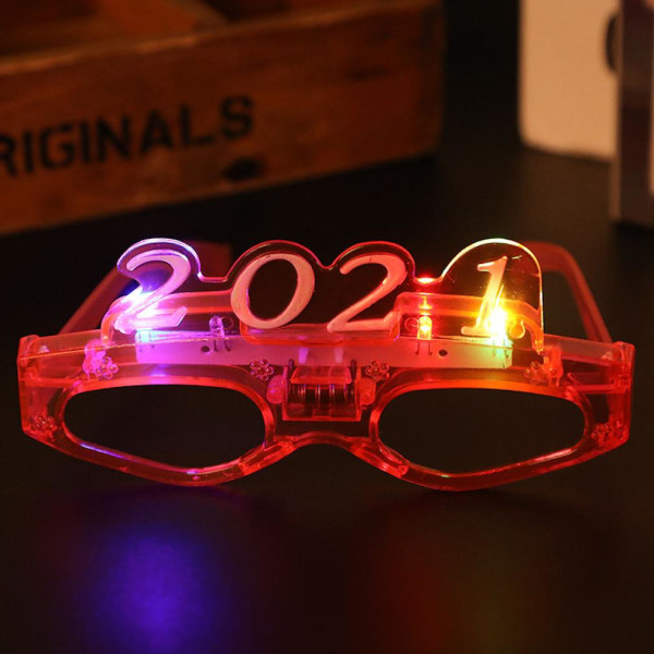 LED 2021 nya glasögon neon lysande glasögon Light Up glasögon för barn barnfester