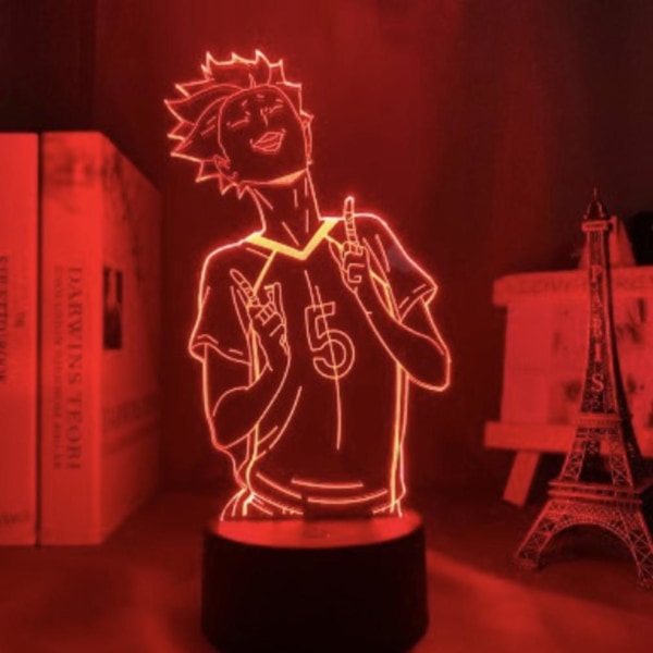 Mikami Teru Death Note 3D LED Nattlampa Bordslampa för barn i sovrummet